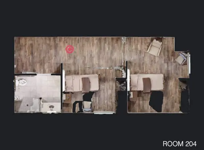 Room 204 Floor Plan