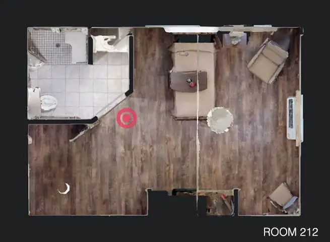 Room 212 Floor plan